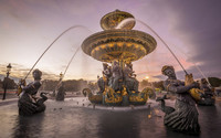 франция , фонтан, place de la concorde, Париж