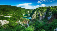 Хорватия, Сroatia, национальный парк, плитвицкие озера, каскад, панора