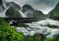 Норвегія, краса, водопад