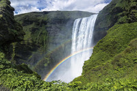 Исландия, водопад, радуга,  красота, обои